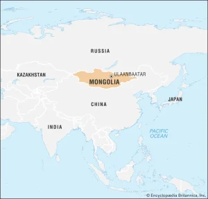 Map of Mongolia