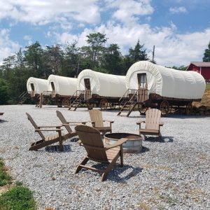 Smoky Hollow Outdoor Resort Conestoga Wagons